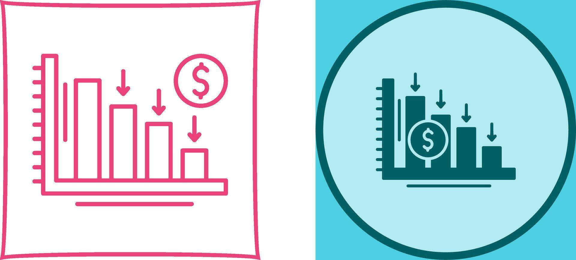 Loss Icon Design vector