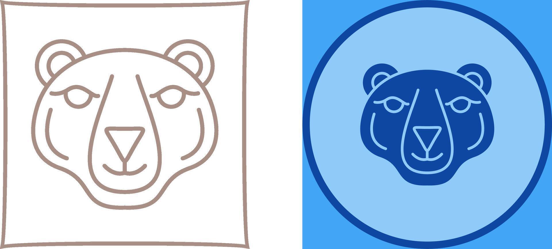 Polar Bear Icon Design vector