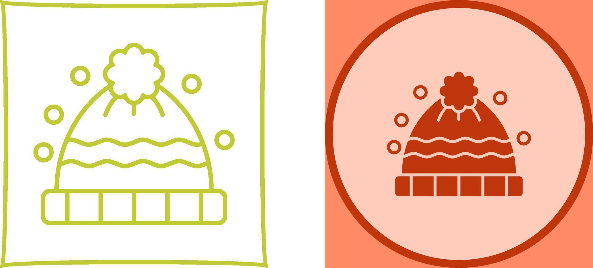 Winter Hat Icon Design vector