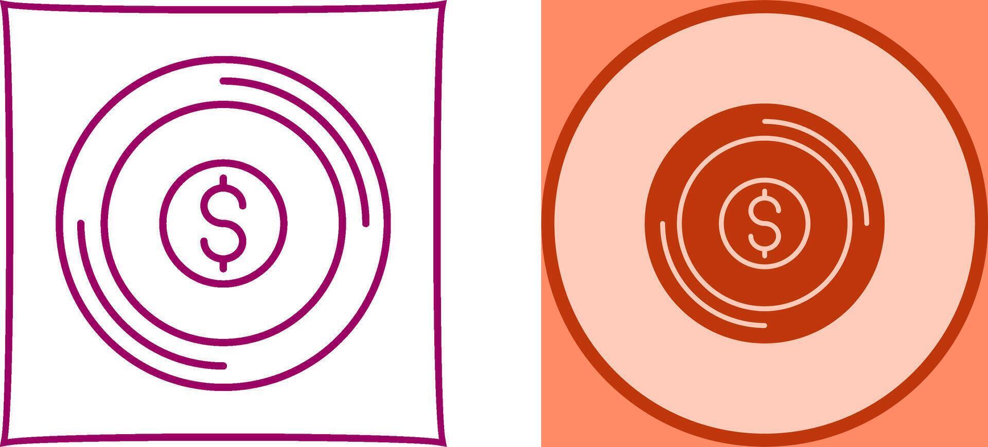 Coin Icon Design vector