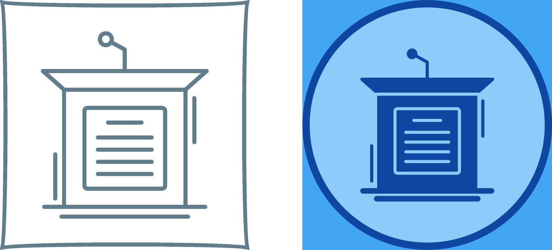 Podium Icon Design vector