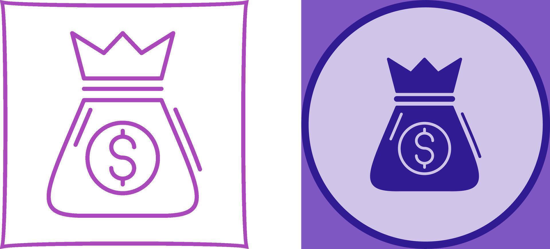 Money Bag Icon Design vector