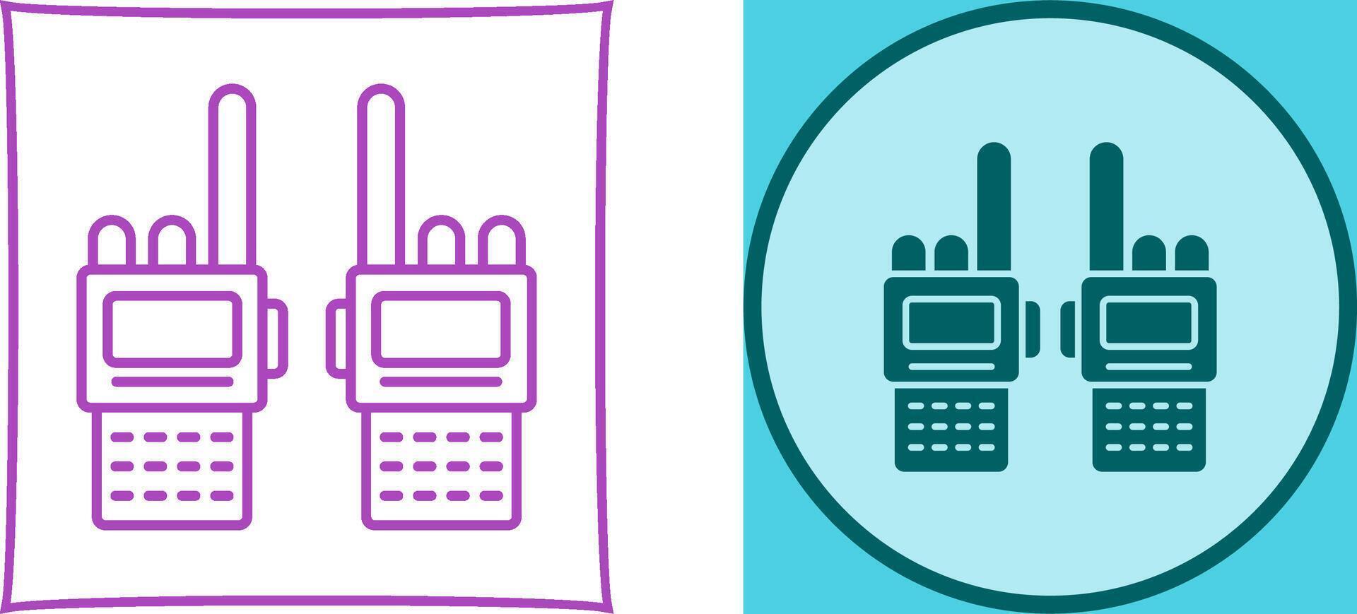 Walkie Talkie Icon Design vector