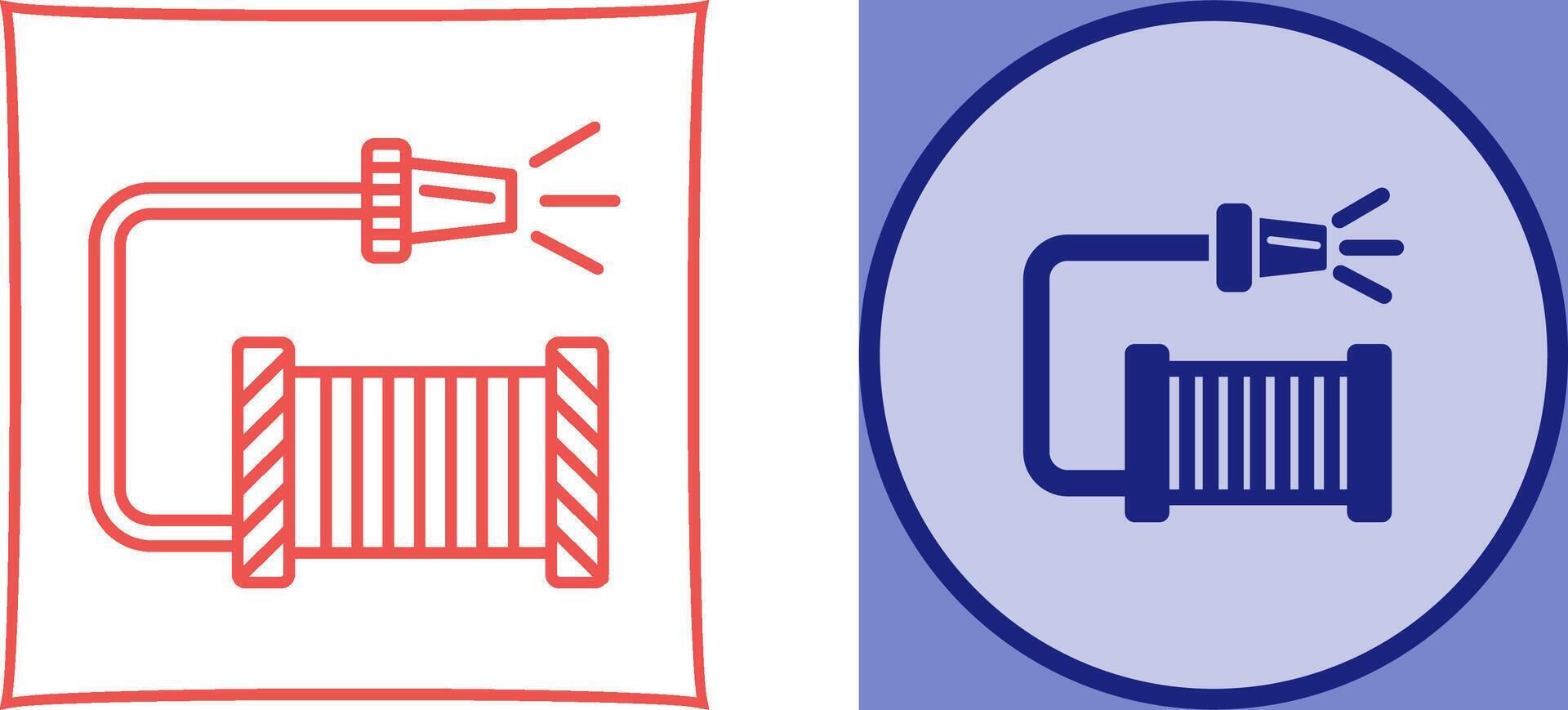 Water Hose Icon Design vector
