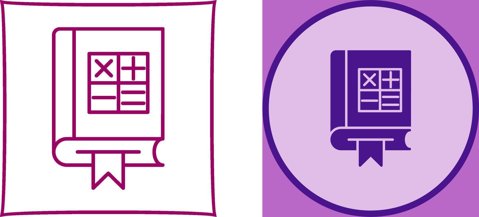 Maths Icon Design vector