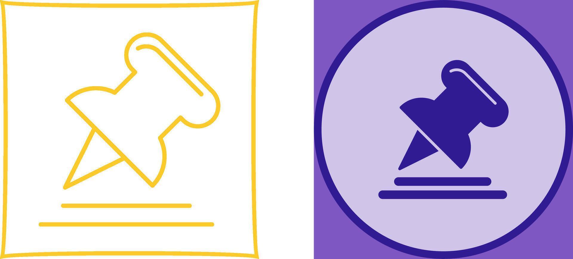 Pin Icon Design vector