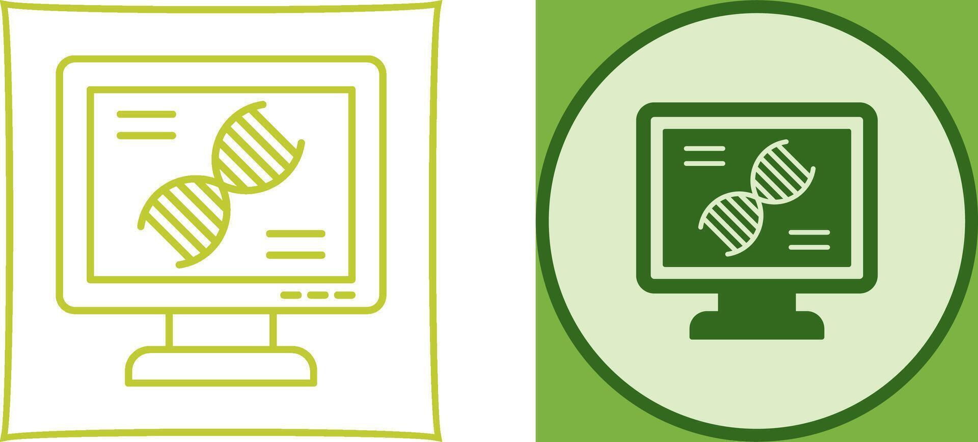 Dna Test Icon Design vector