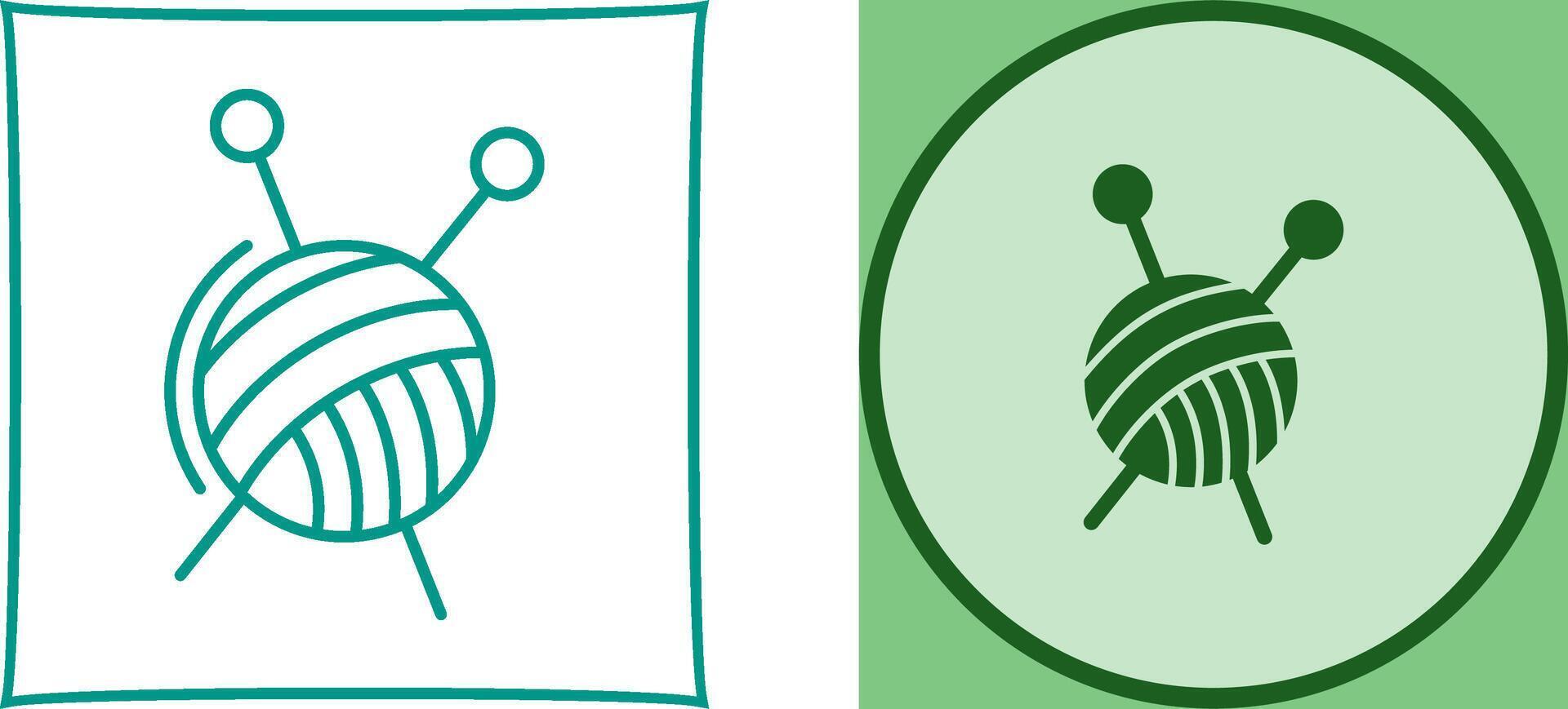 Knitting Icon Design vector