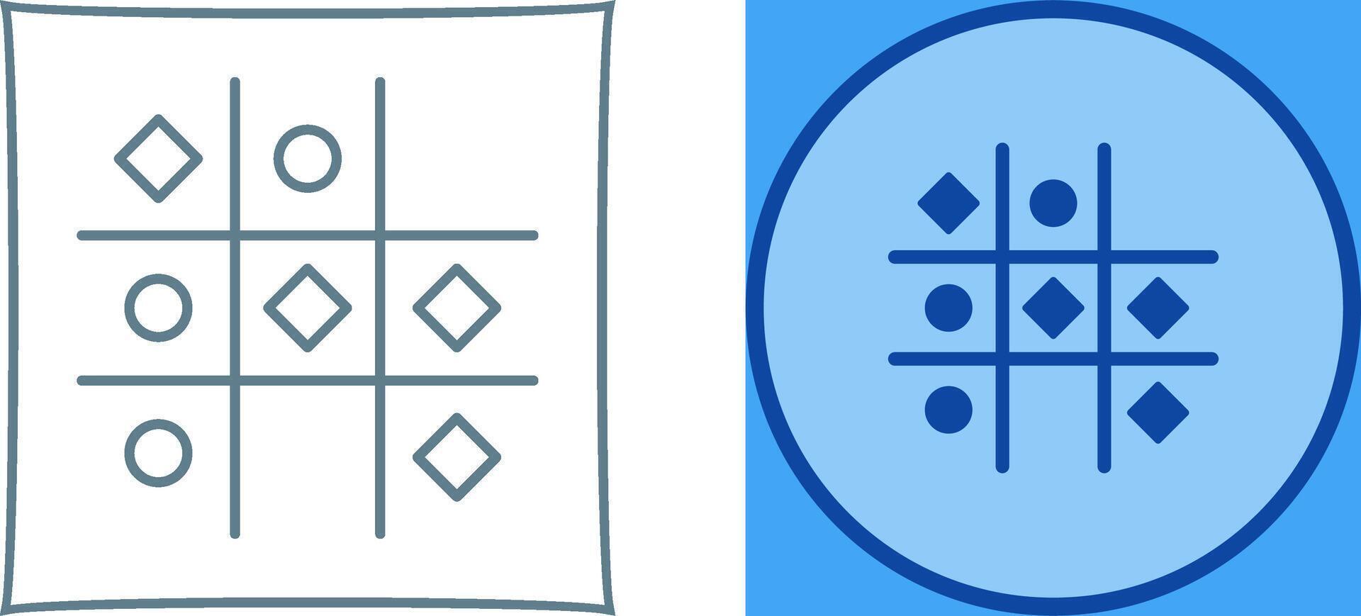 Tic Tac Toe Icon Design vector