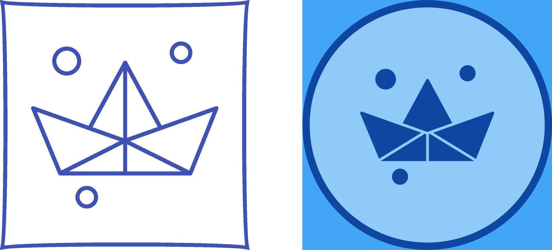 Origami Icon Design vector
