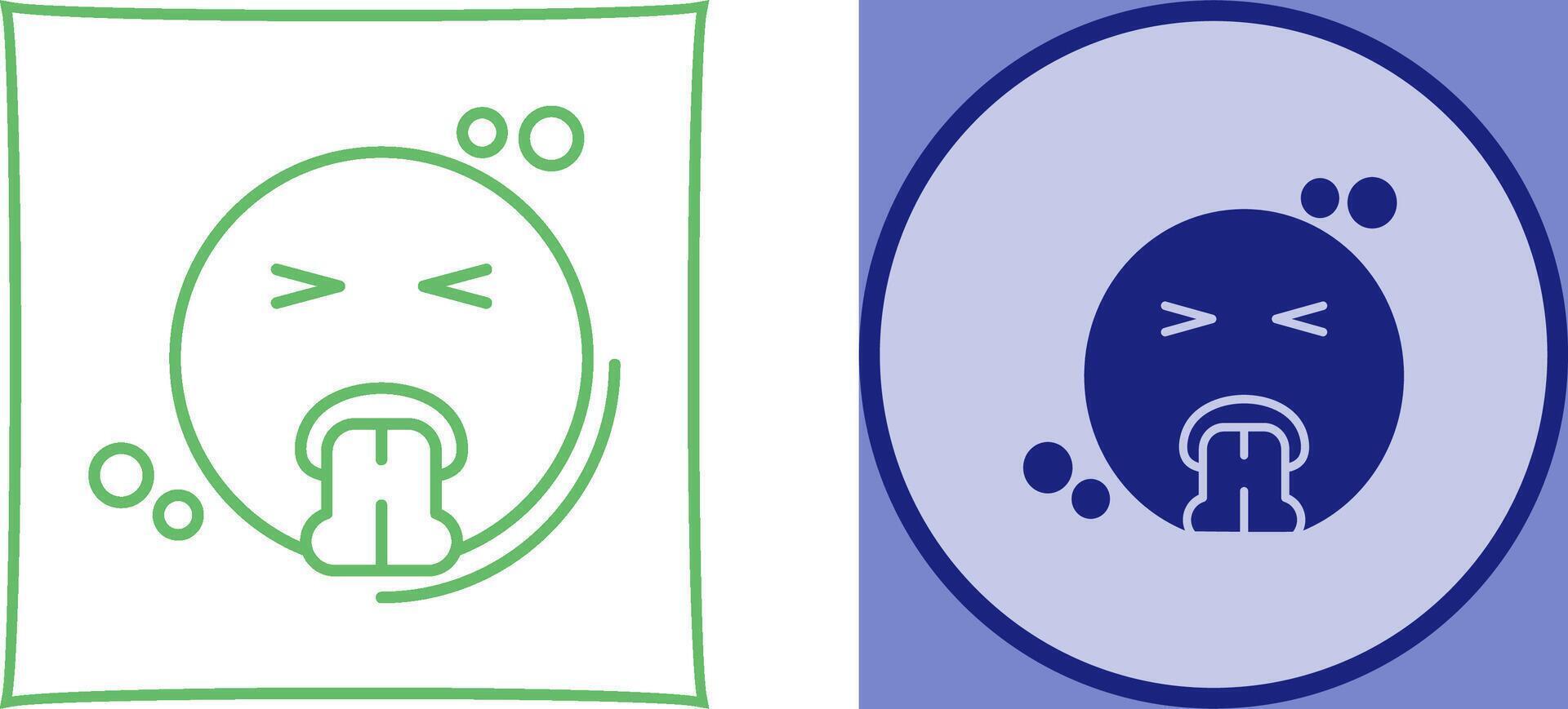 Vomit Icon Design vector