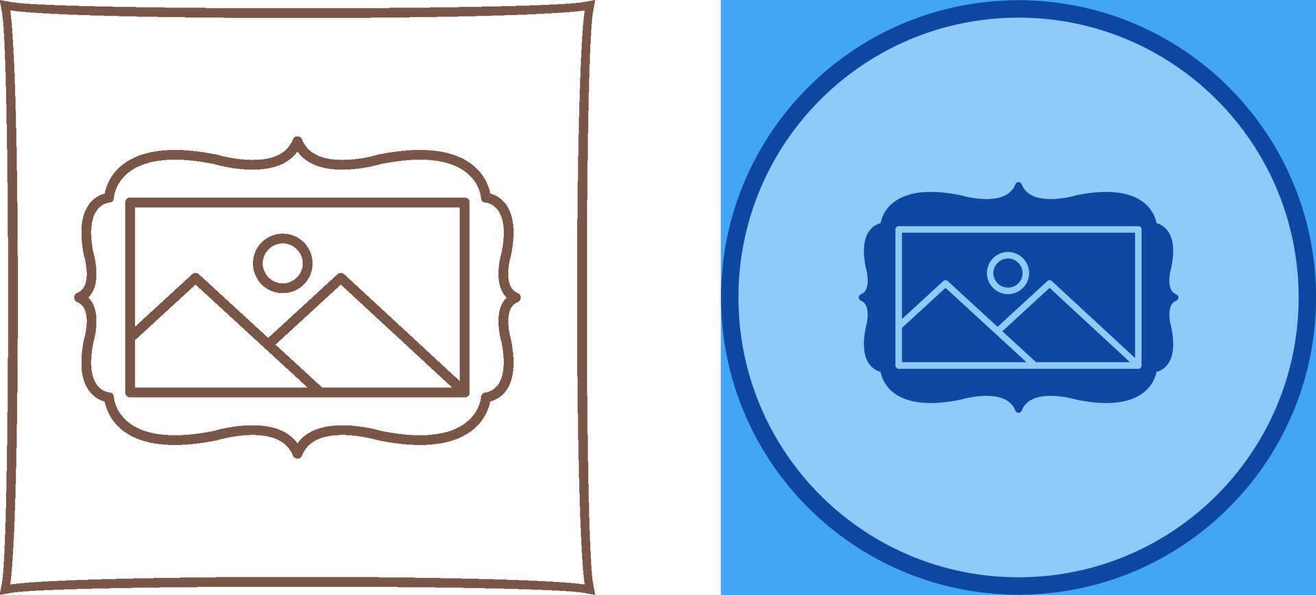 Frame Icon Design vector