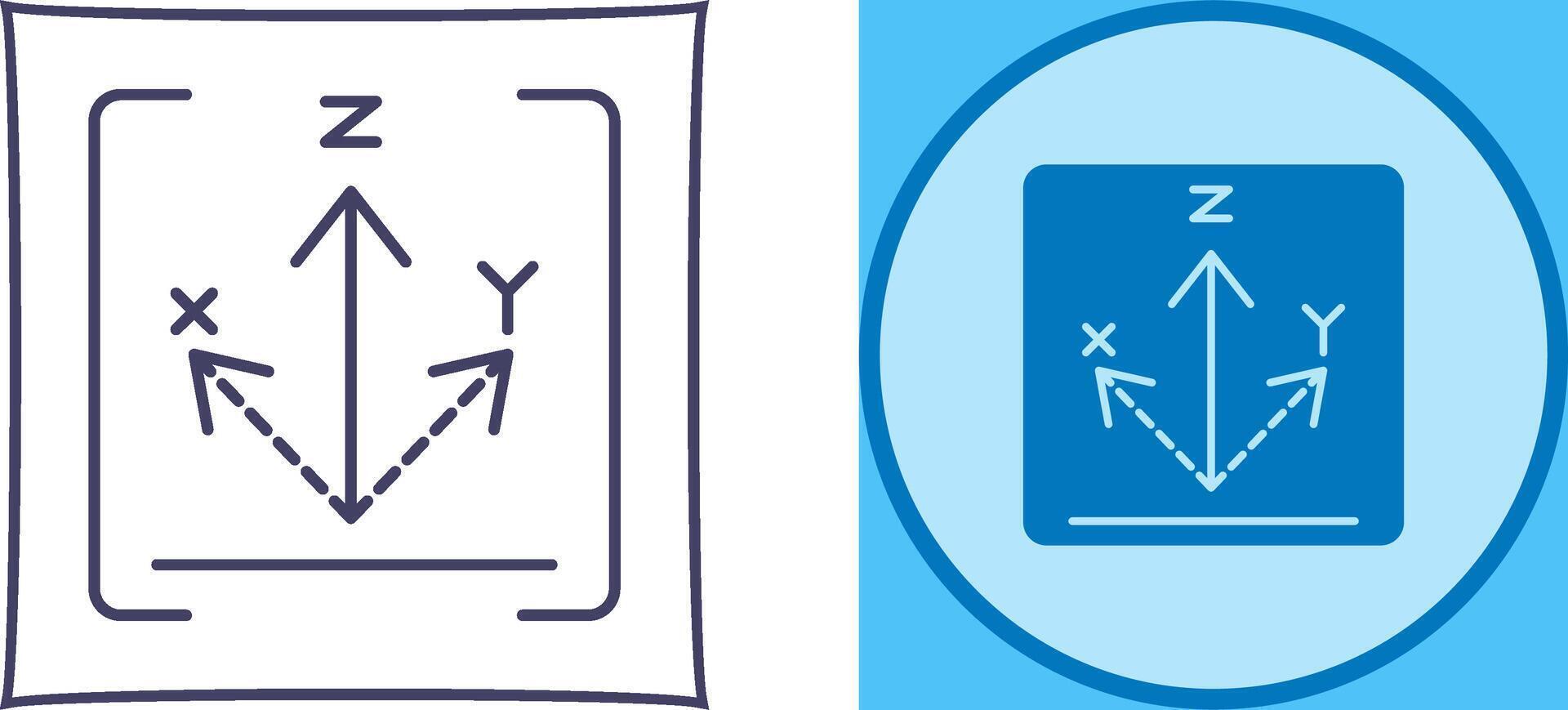 Axis Icon Design vector