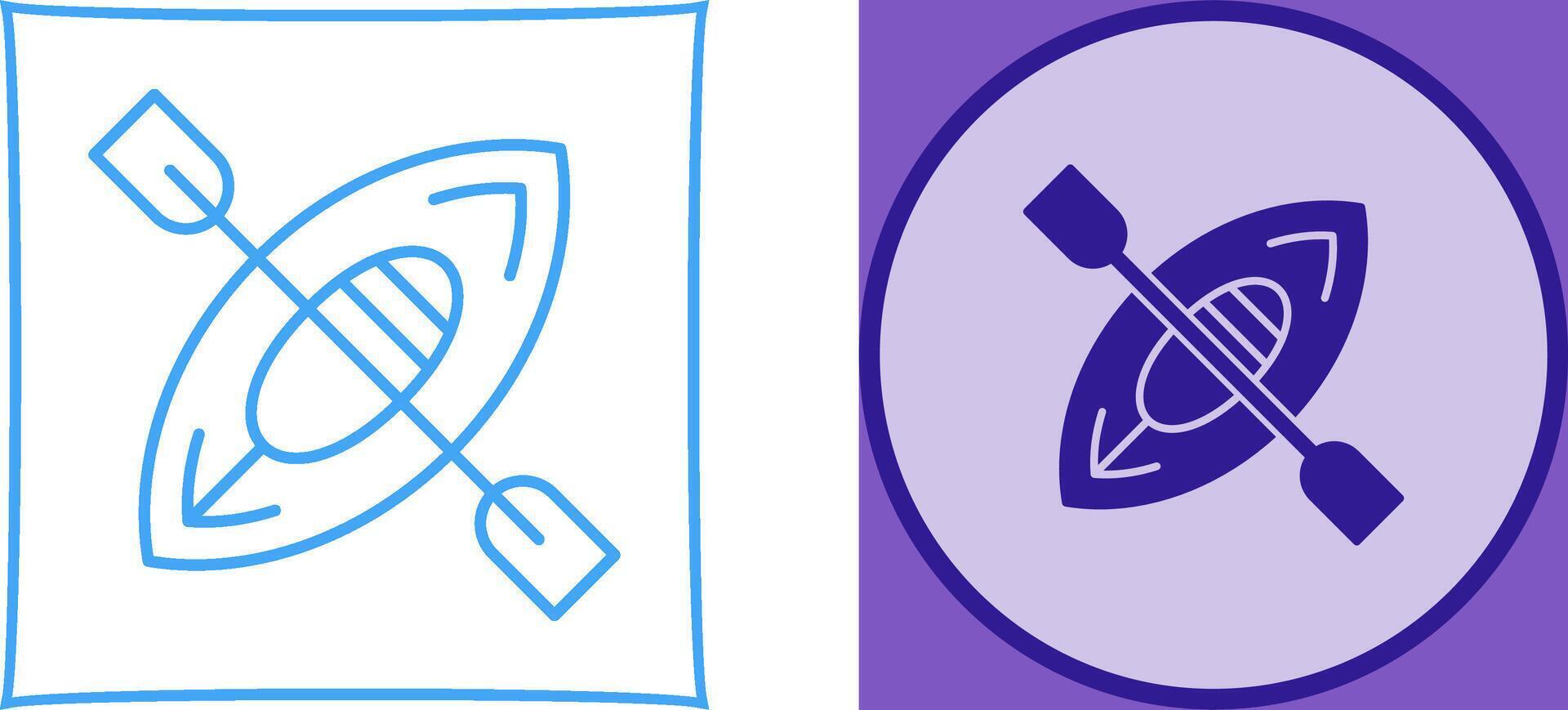 Kayak Icon Design vector