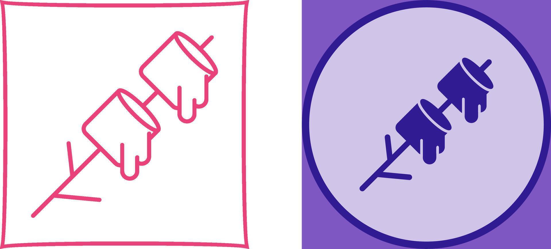 Marshmallows Icon Design vector