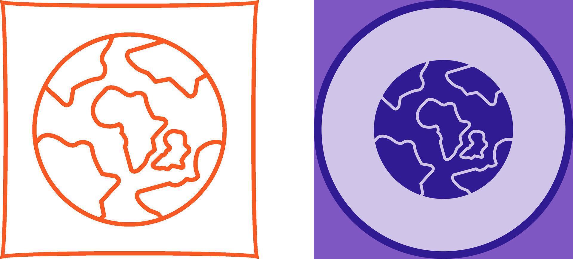 Earth Icon Design vector