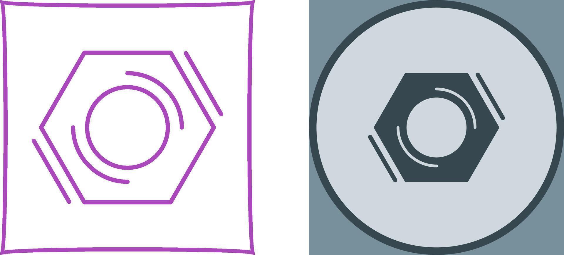Nut Icon Design vector