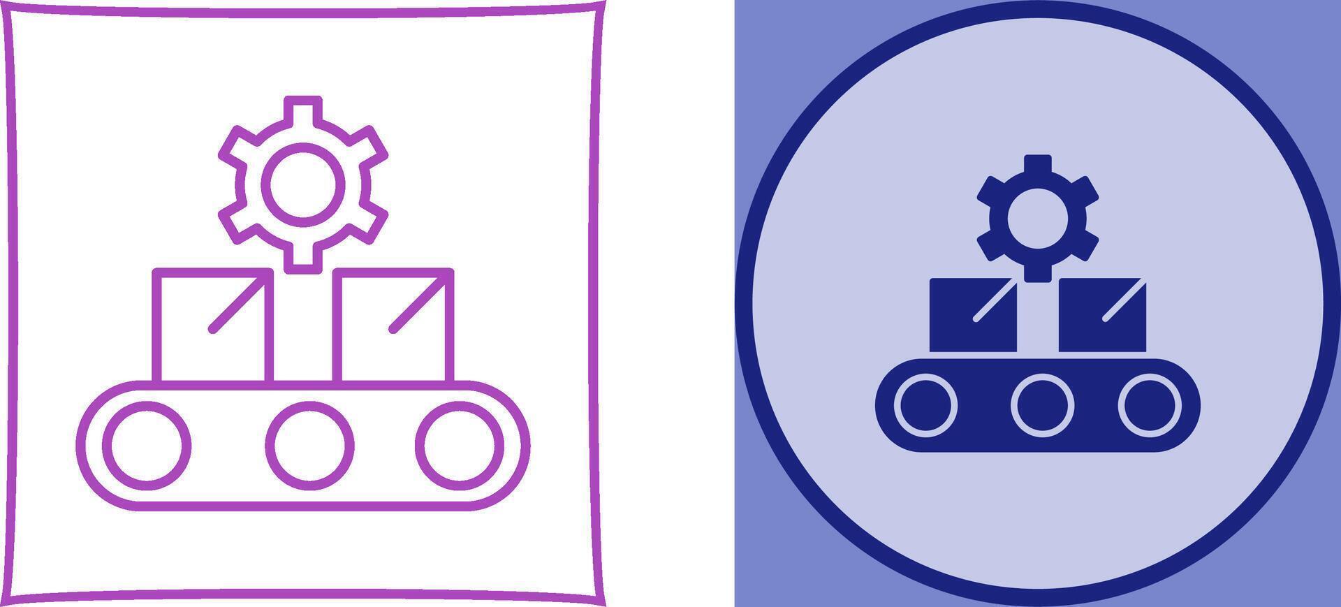 Conveyor Belt Icon Design vector