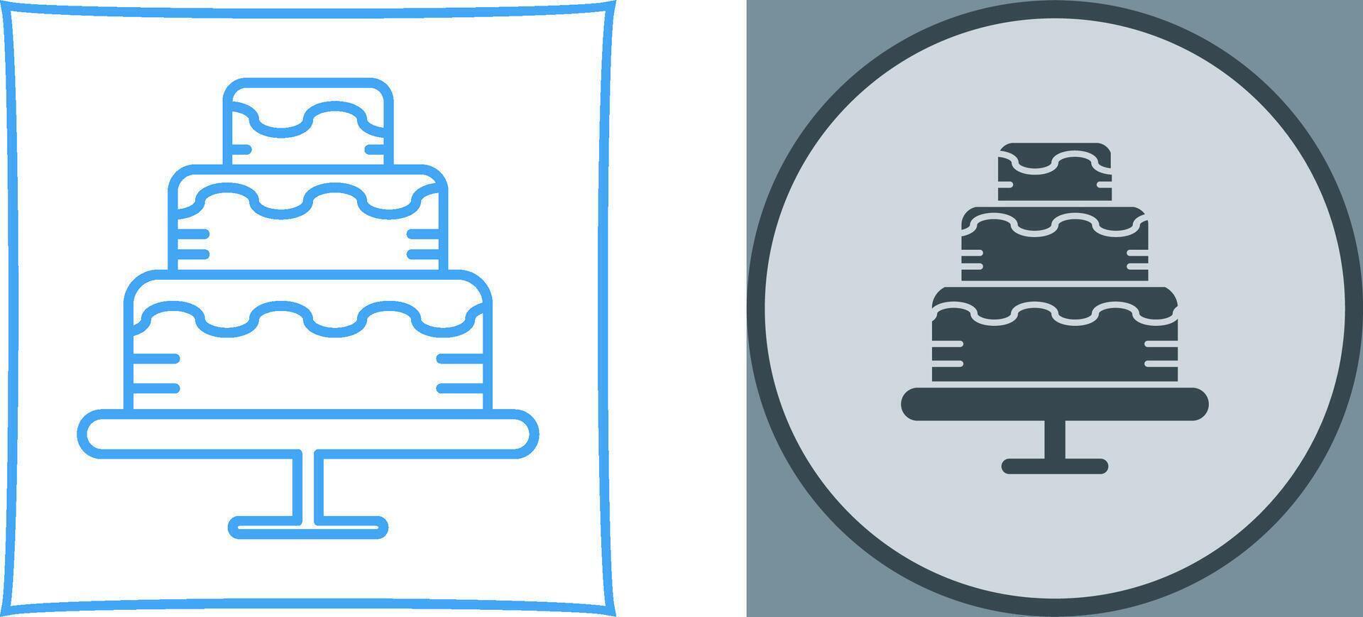 Cake Icon Design vector