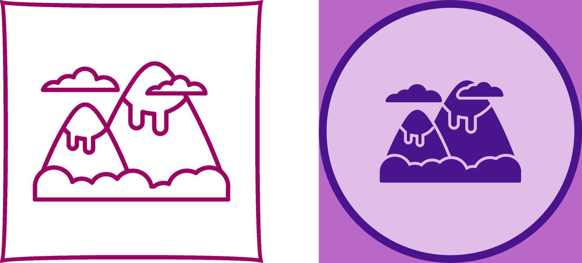 Mountain Icon Design vector