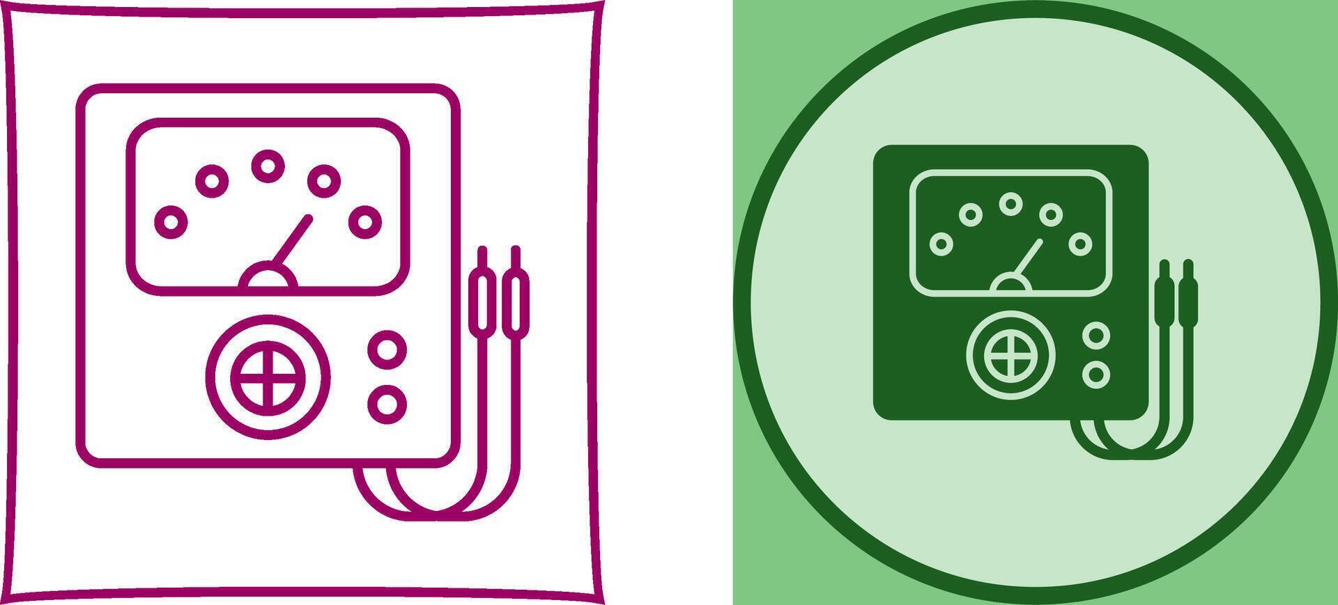 Voltmeter Icon Design vector