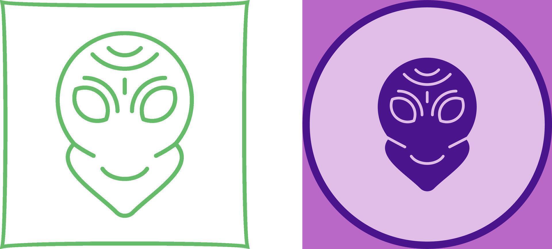Alien Icon Design vector