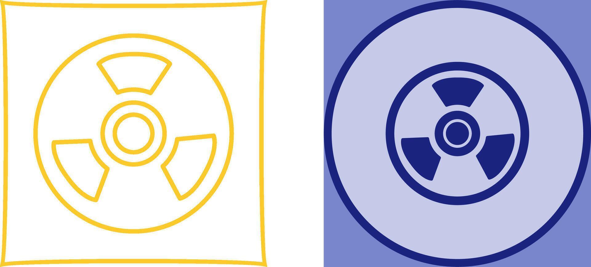 Nuclear Icon Design vector