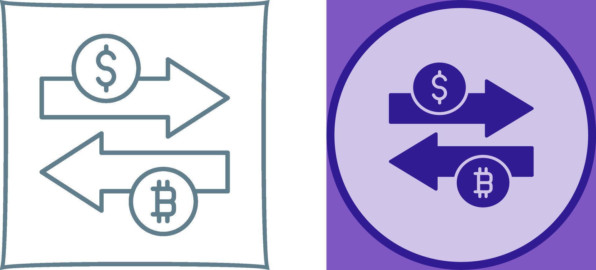 Money Exchange Icon Design vector