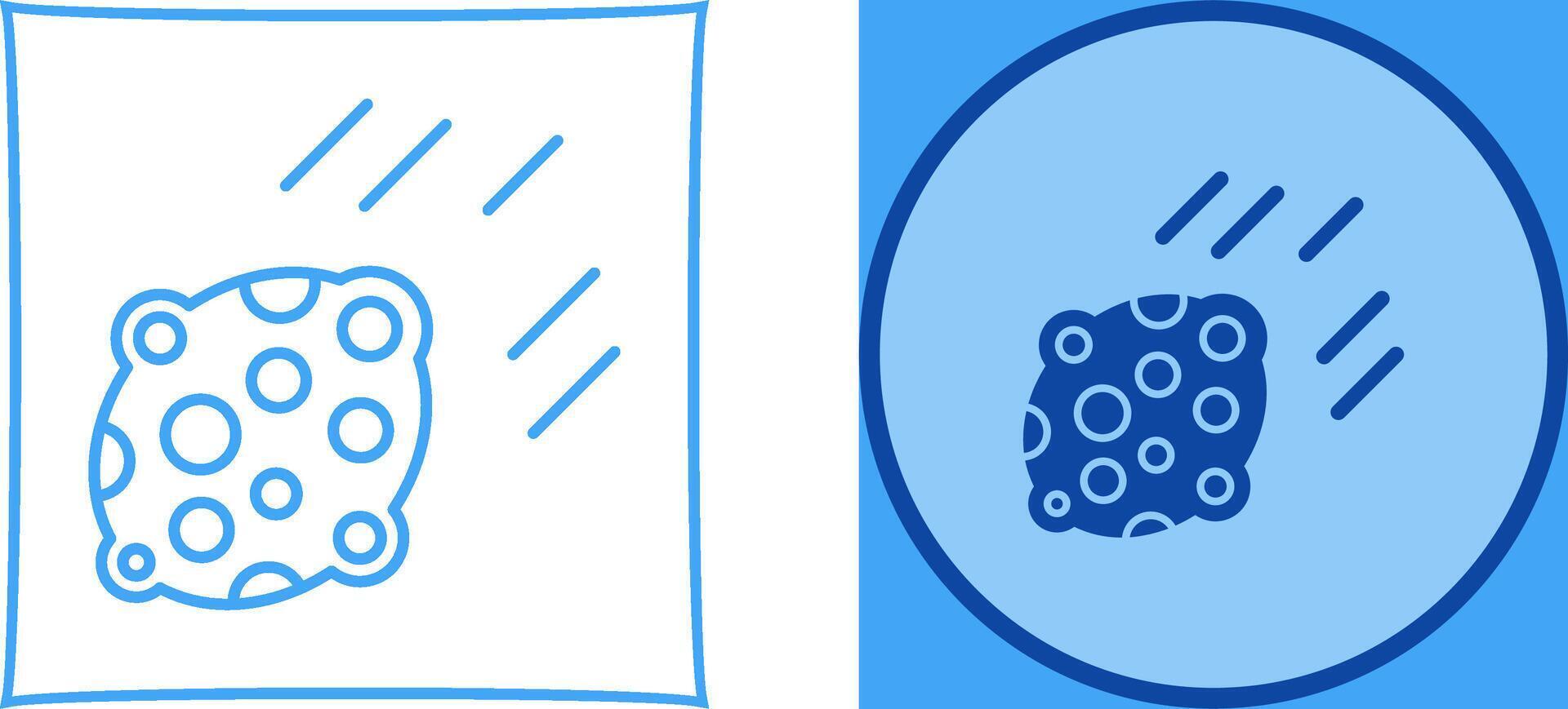 Asteroid Icon Design vector