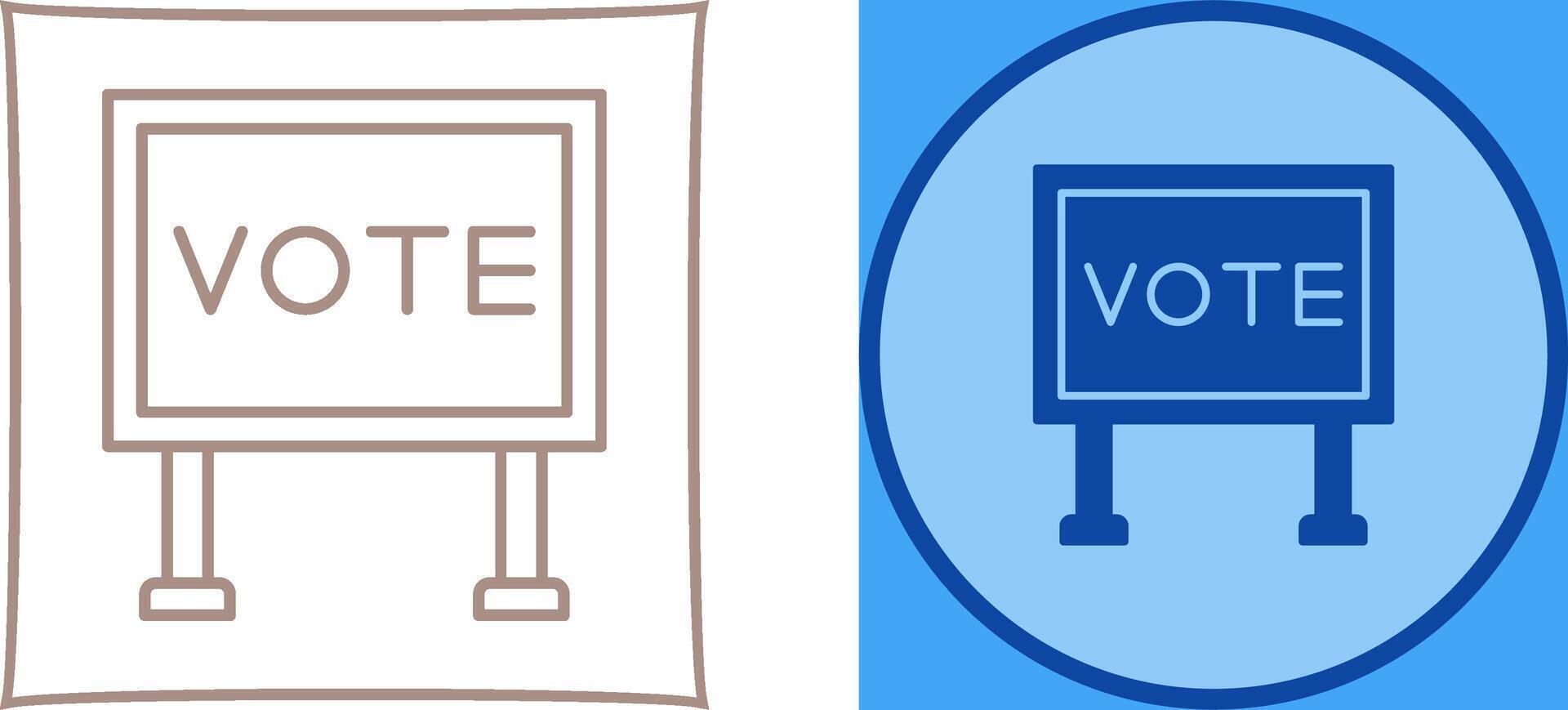 Billboard Icon Design vector