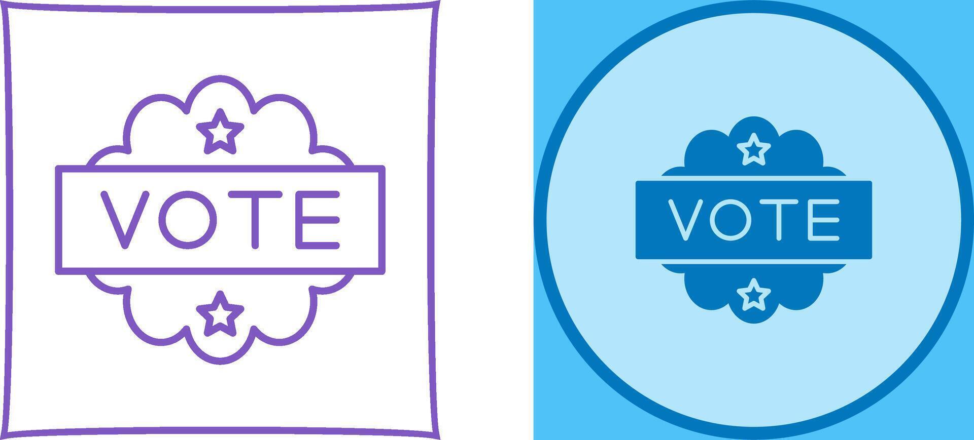 Vote Icon Design vector