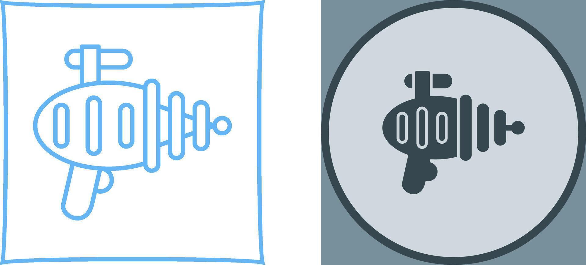Laser Gun Icon Design vector