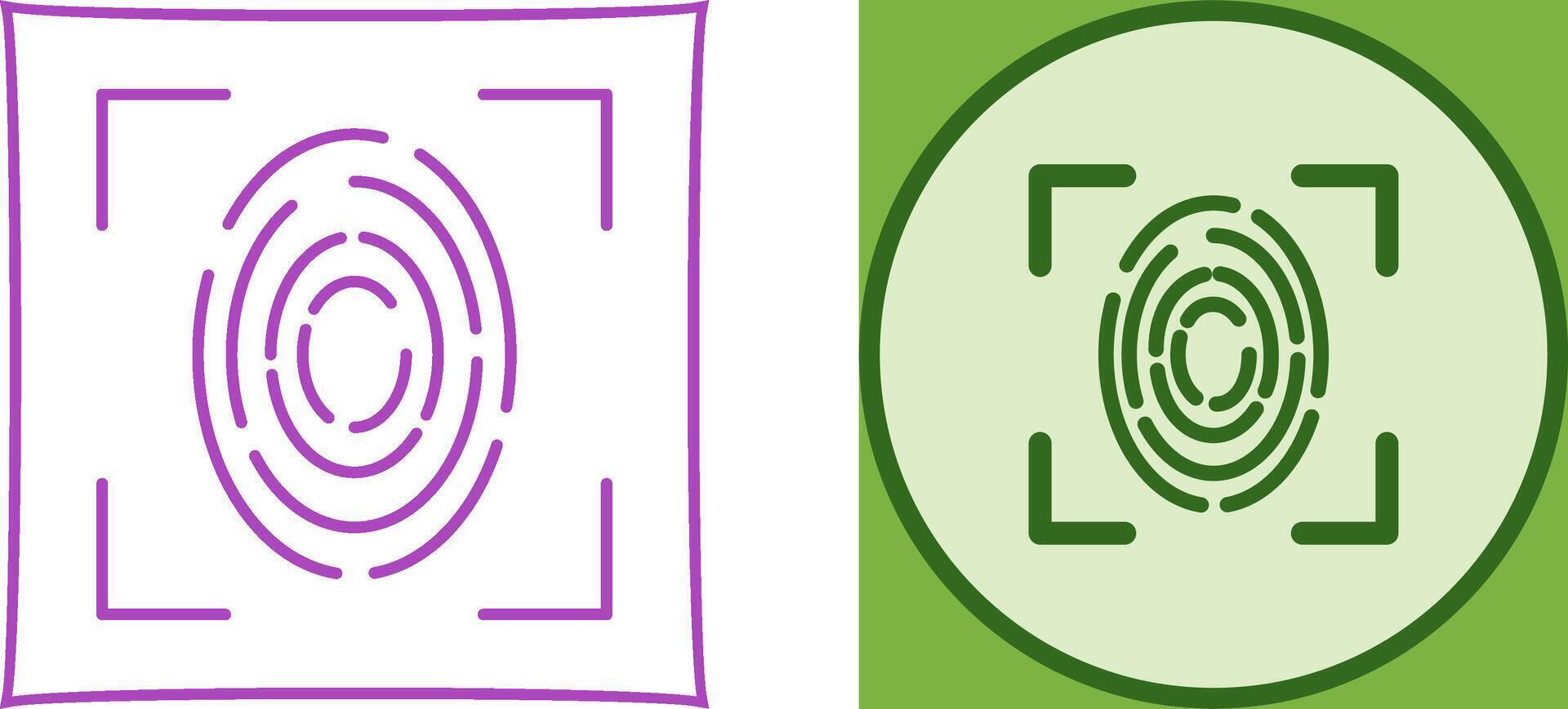 Fingerprint Icon Design vector
