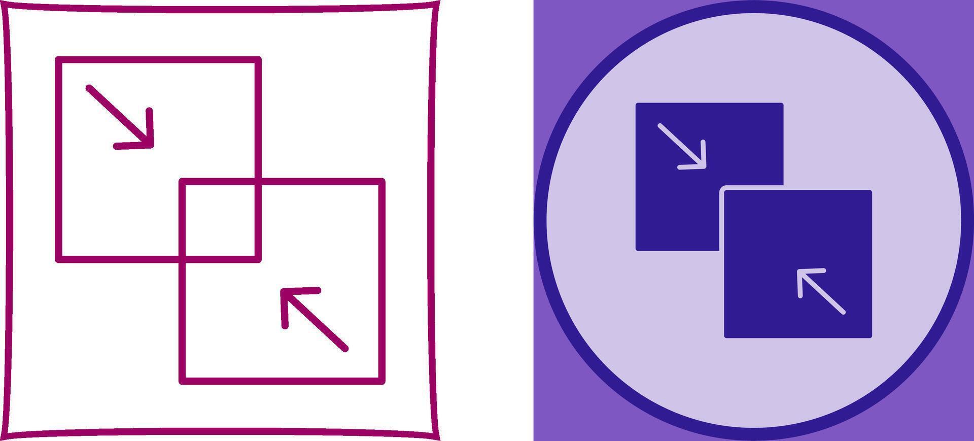 Combine Icon Design vector
