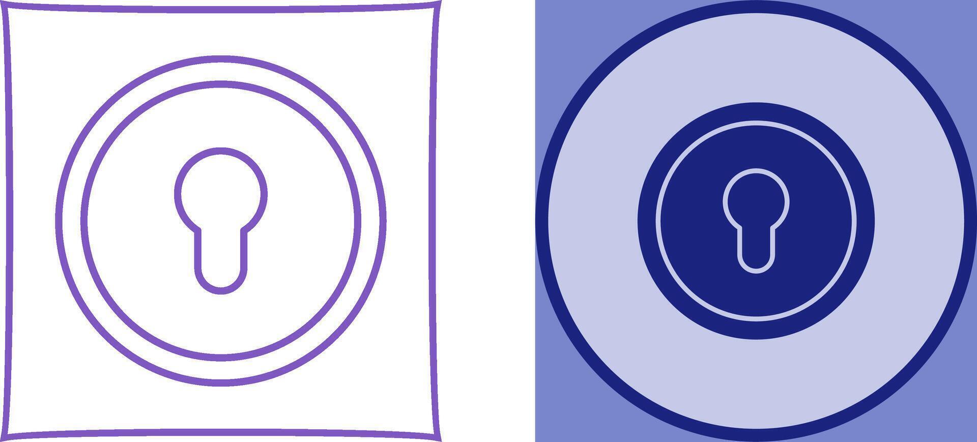 Key Hole Icon Design vector