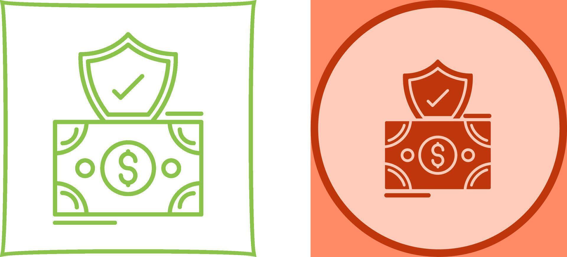 Investment Protection Icon Design vector