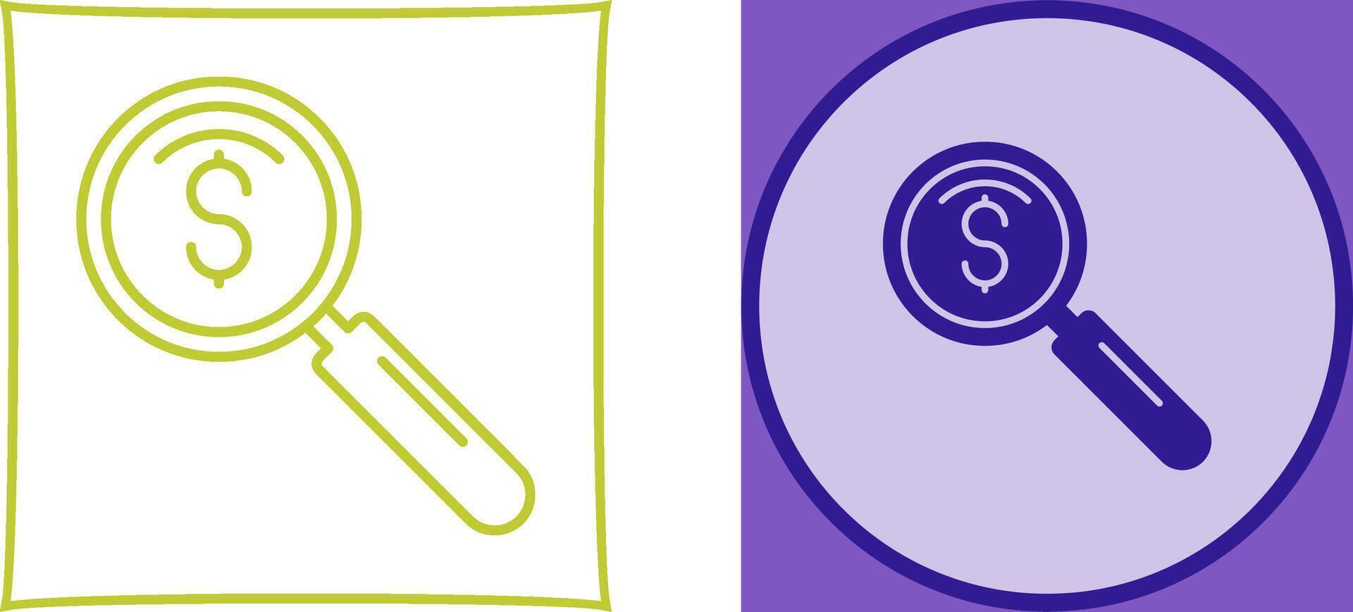 magnifier Icon Design vector