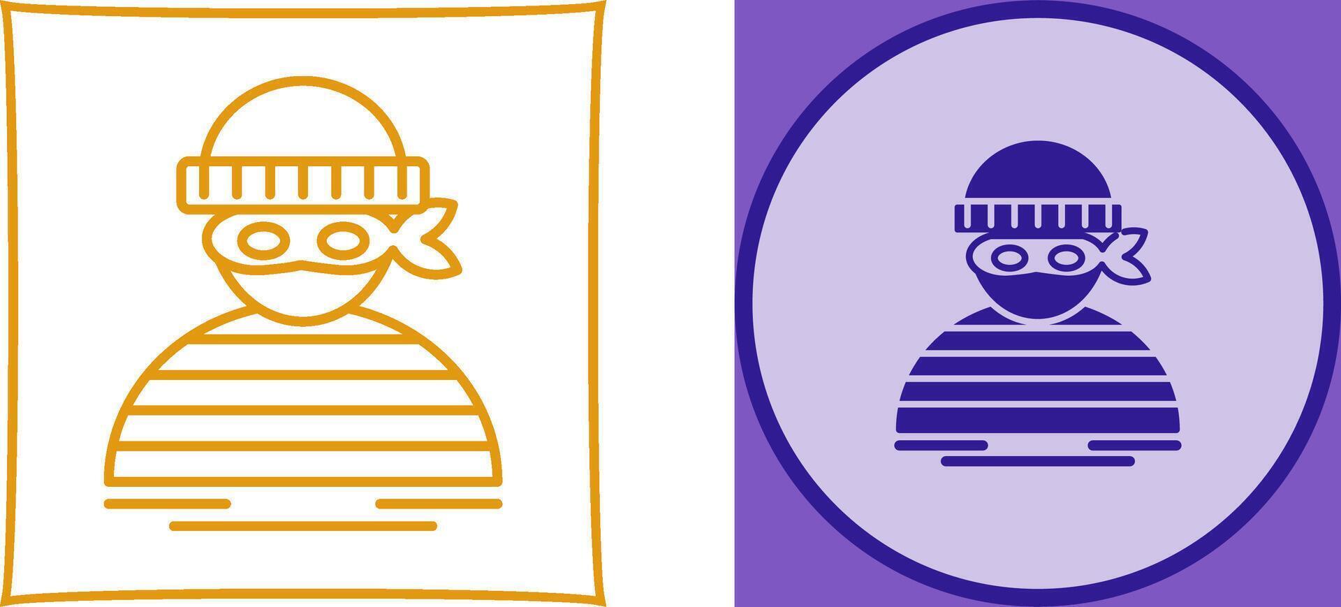 Thief Icon Design vector