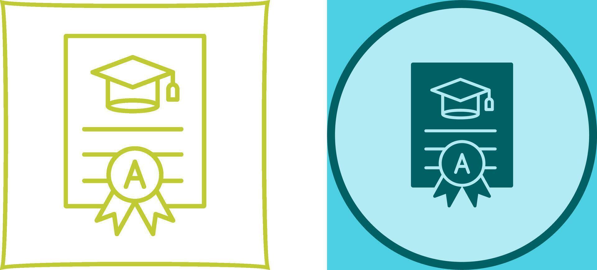 Report Card Icon Design vector