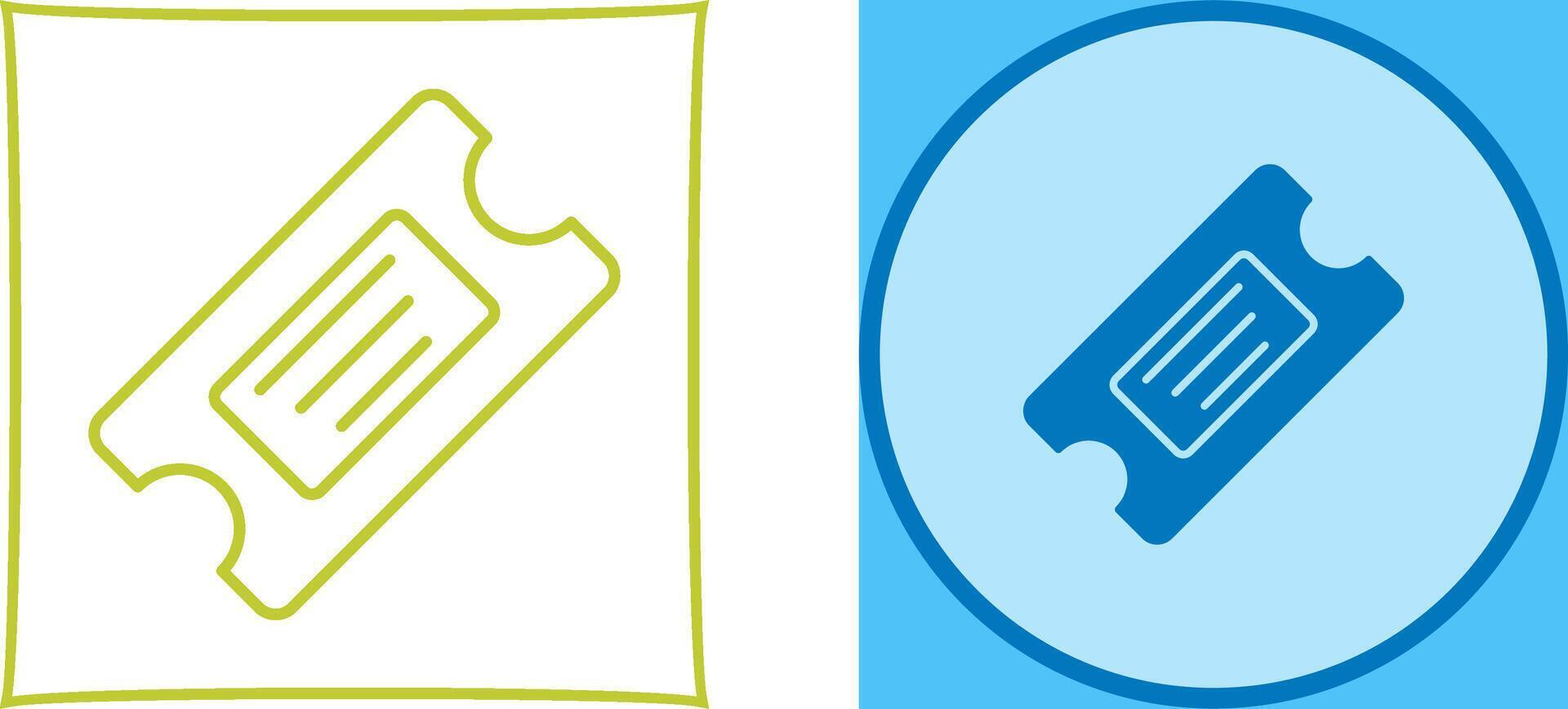 Ticket Icon Design vector
