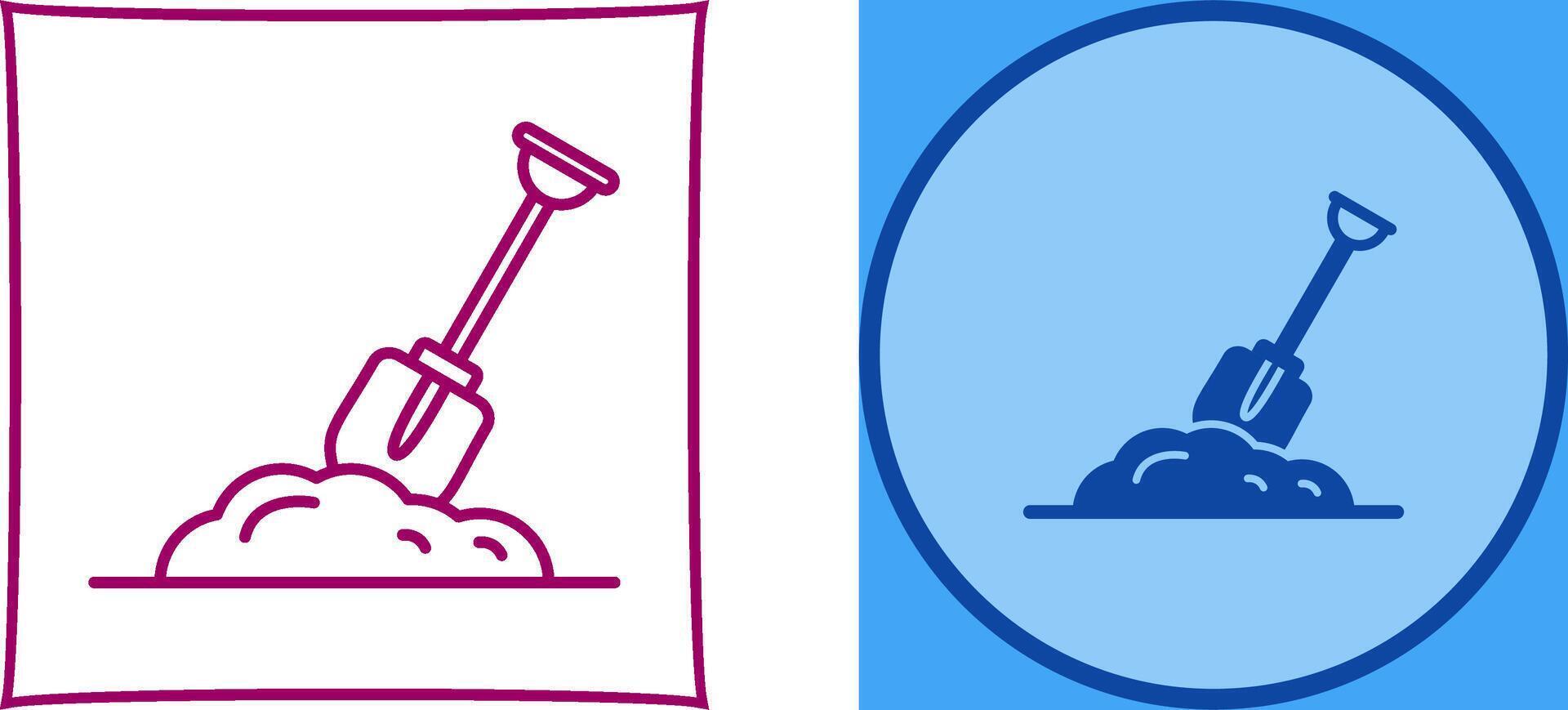 Digging Icon Design vector