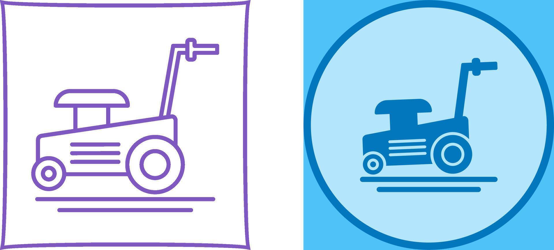 Lawn Mower Icon Design vector
