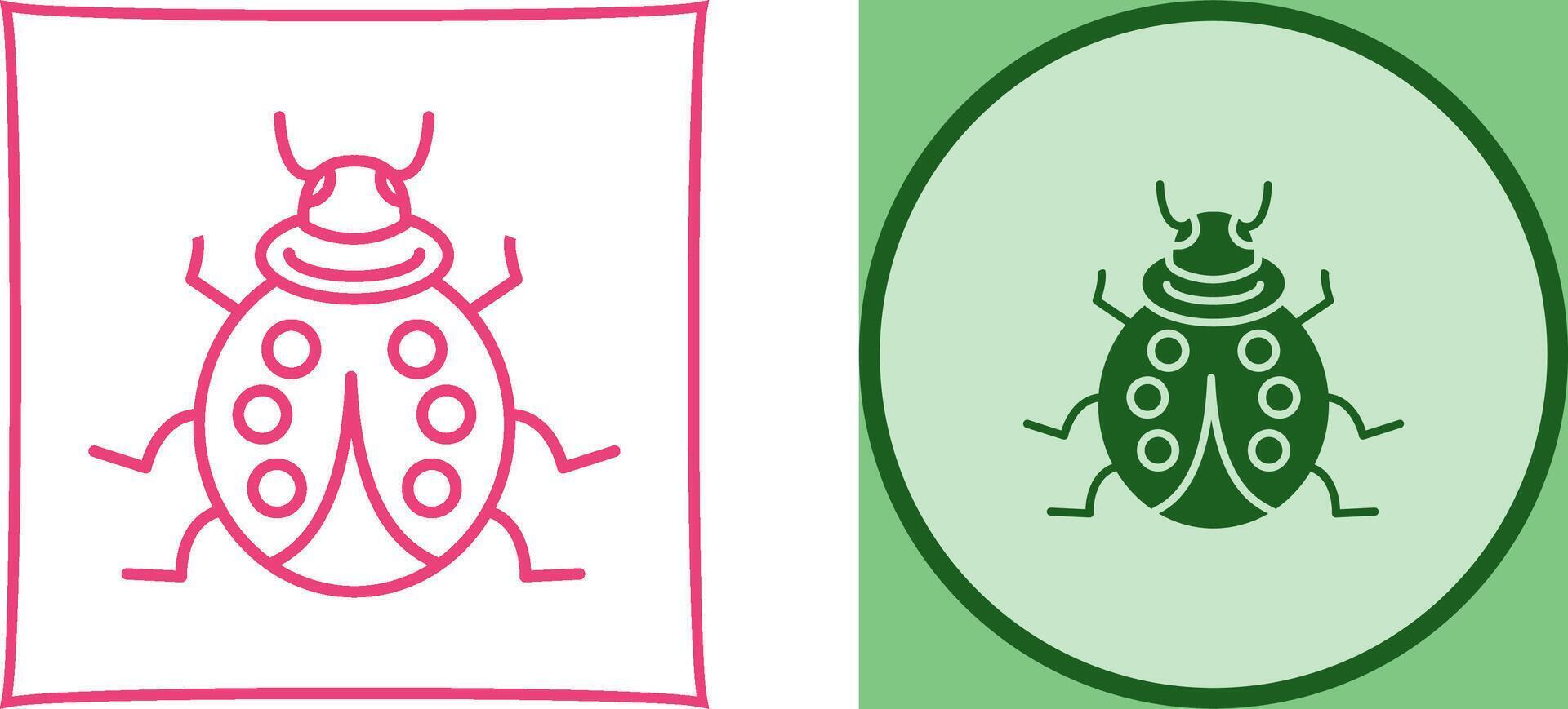 Ladybug Icon Design vector