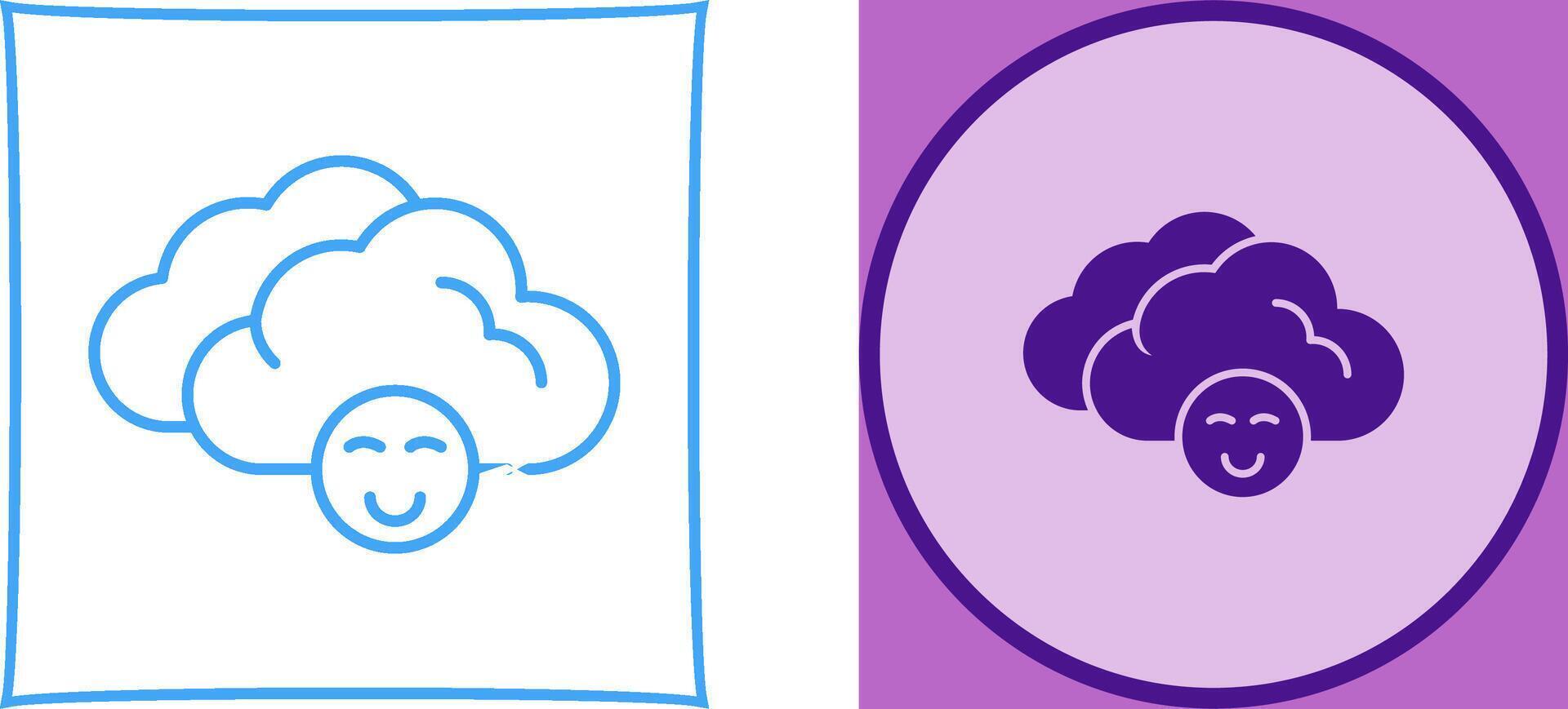 Cloudy Icon Design vector