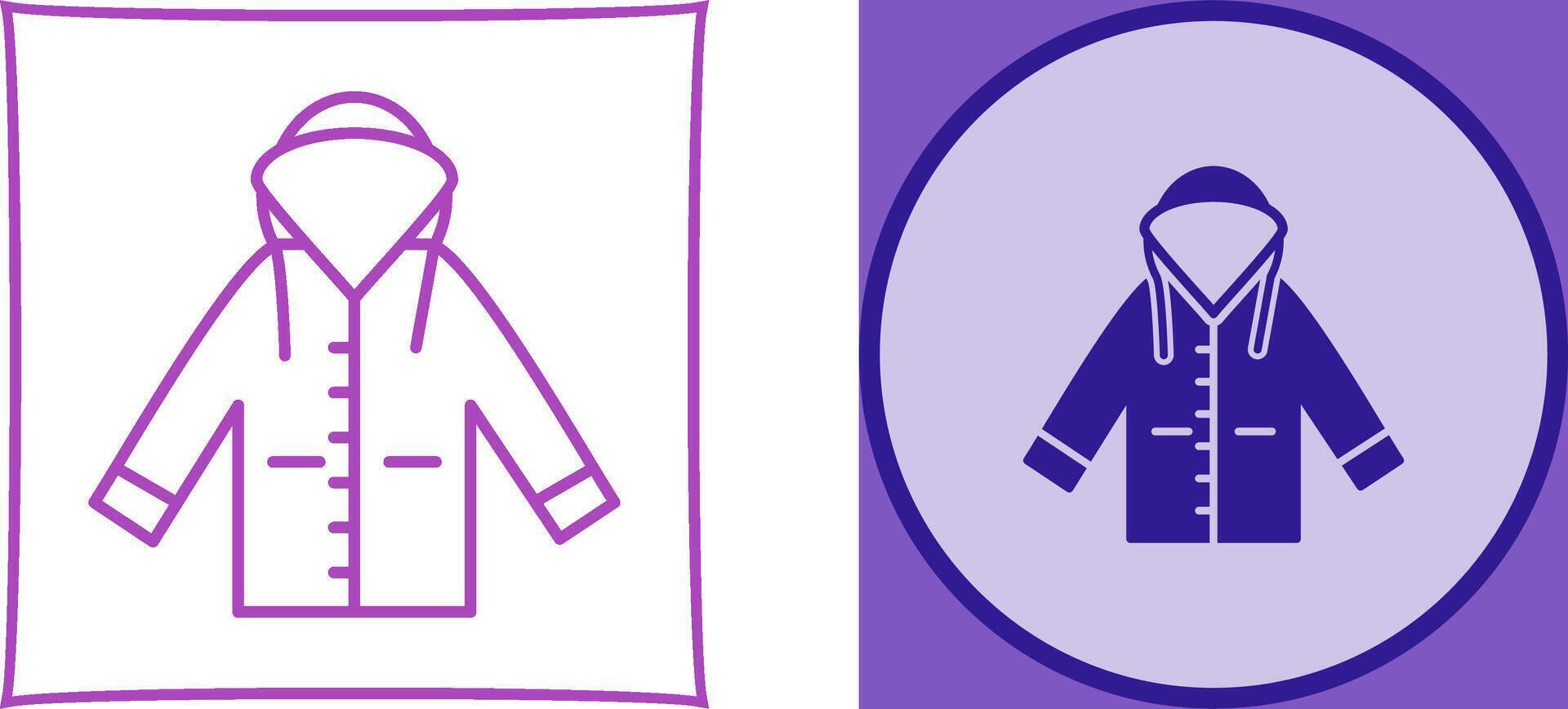 Raincoat Icon Design vector