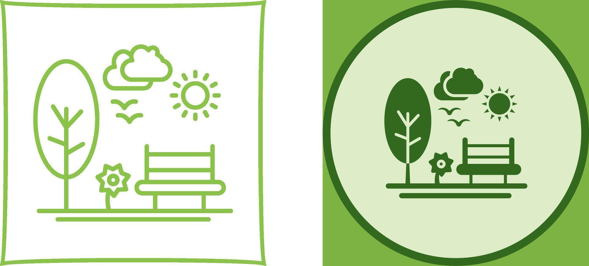 Park Icon Design vector