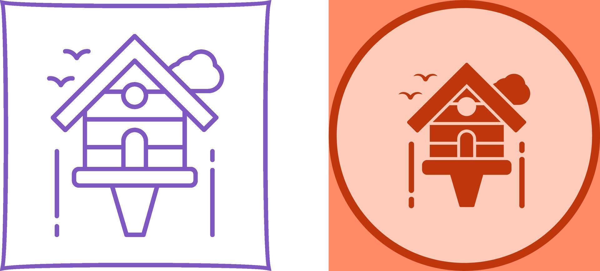 Birdhouse Icon Design vector