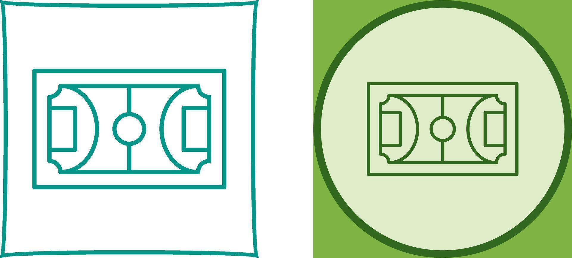 Football Field Icon Design vector