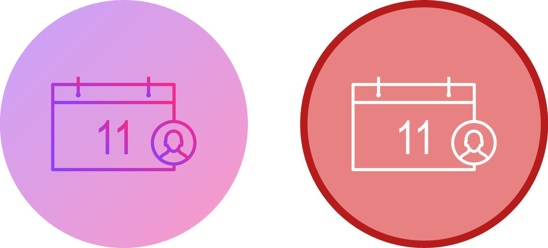 Unique Event Management Icon Design vector