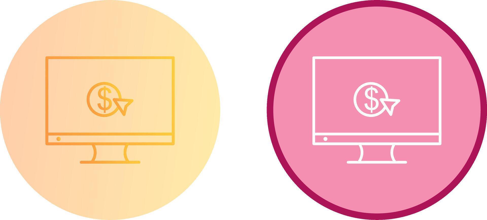 Unique Pay Per Click Icon Design vector